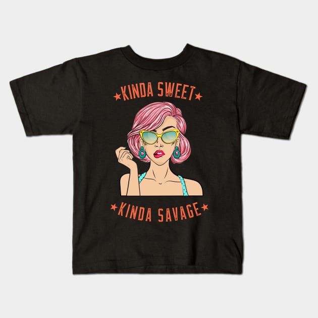 Sweet Sassy Tees Kids T-Shirt by BeeZeeBazaar